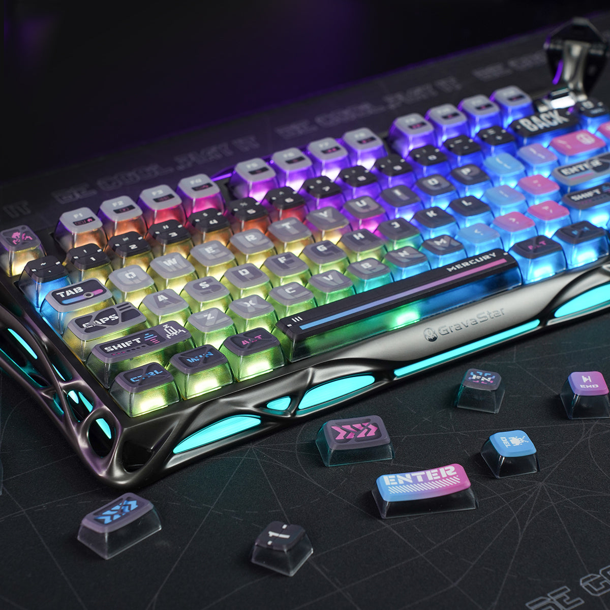 Keycaps-Cyberpunk (Keyboard Not Included)