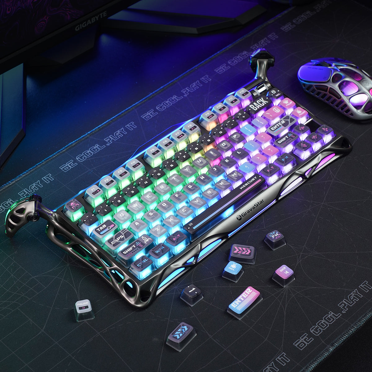 Keycaps-Cyberpunk (Keyboard Not Included)