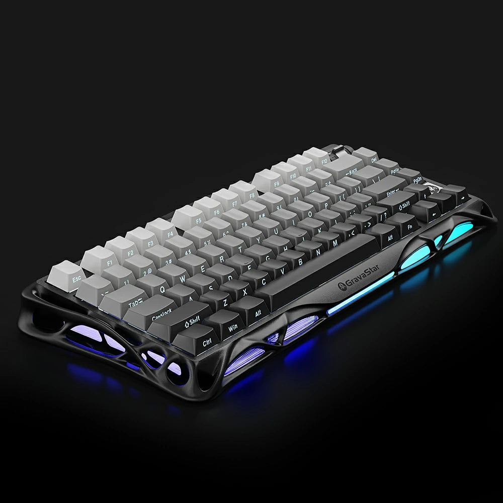 75 wireless mechanical keyboard for pc gaming RGB keebs gravastar mercury k1