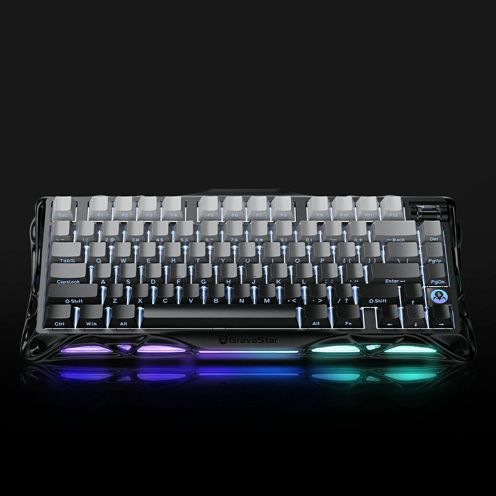 75 wireless mechanical keyboard for pc gaming RGB keebs gravastar mercury k1