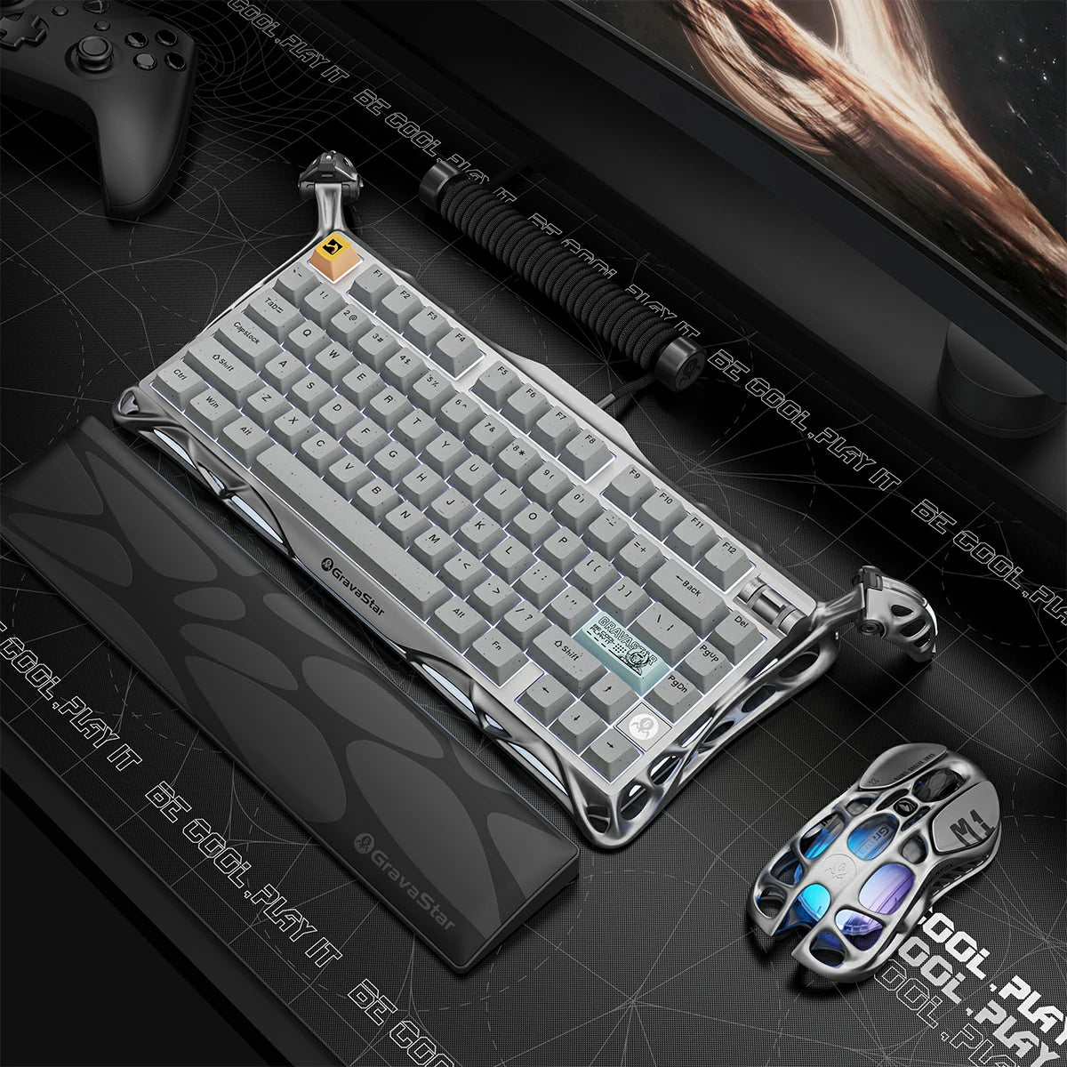 75 wireless mechanical keyboard for pc gaming RGB keebs gravatar mercury k1 pro