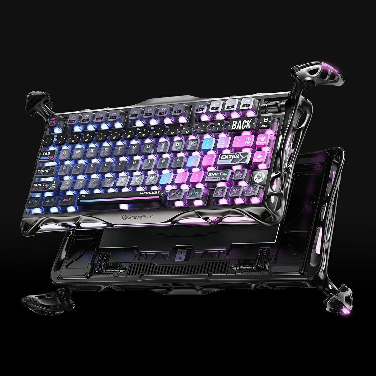 75 wireless mechanical keyboard for pc gaming RGB keebs gravastar mercury k1 pro