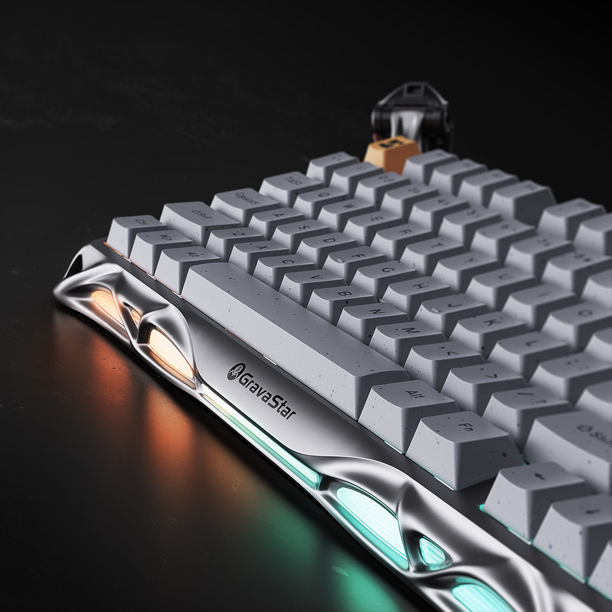 75 wireless mechanical keyboard for pc gaming aluminium alloy