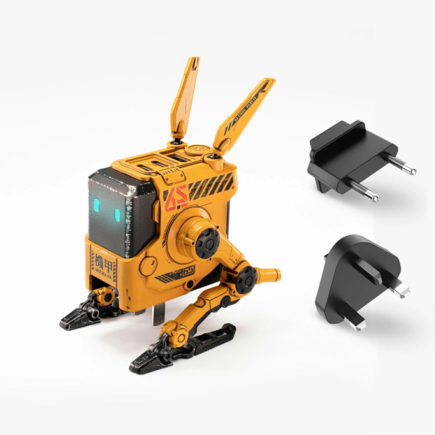 65w gan fast robot charger gravastar alpha65 yellow