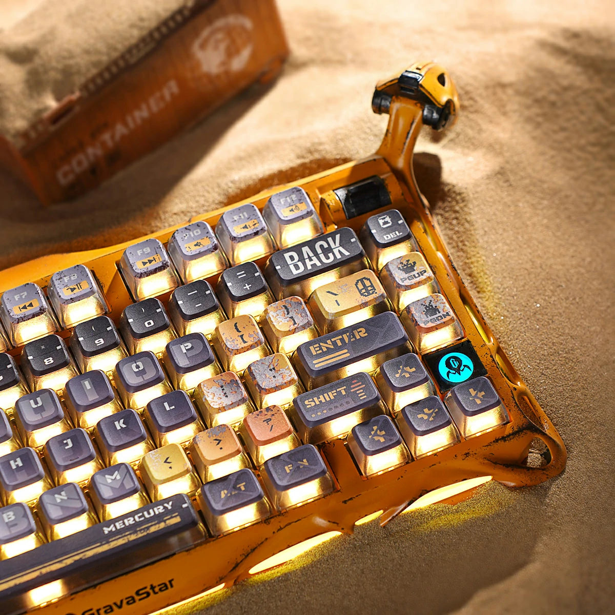 gravastar Mercury K1 Pro Battle-Worn Yellow durable construction optimized for gaming performance and longevity