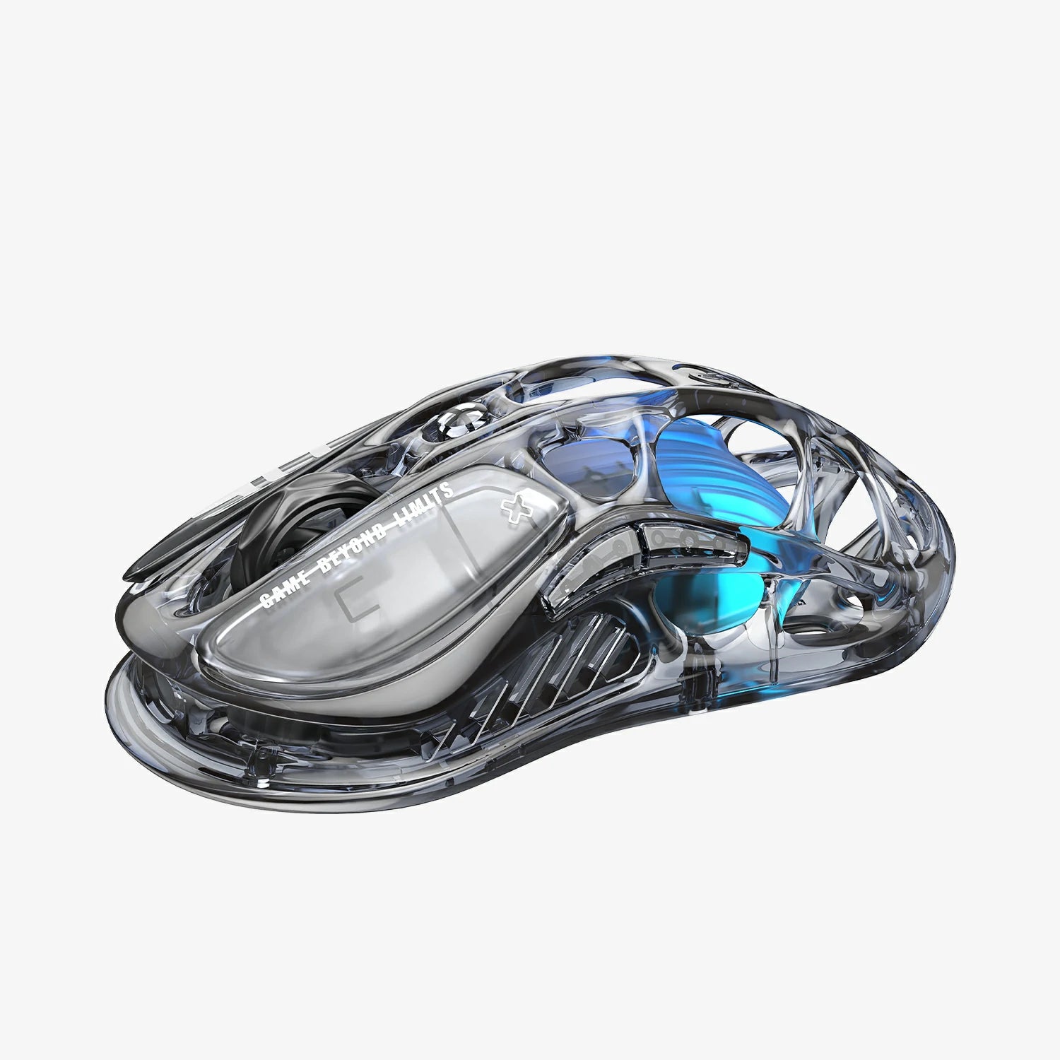 gravastar Mercury M2 Transparent Black gaming mouse TUROSPEED Wireless technology fast connectivity for seamless gameplay