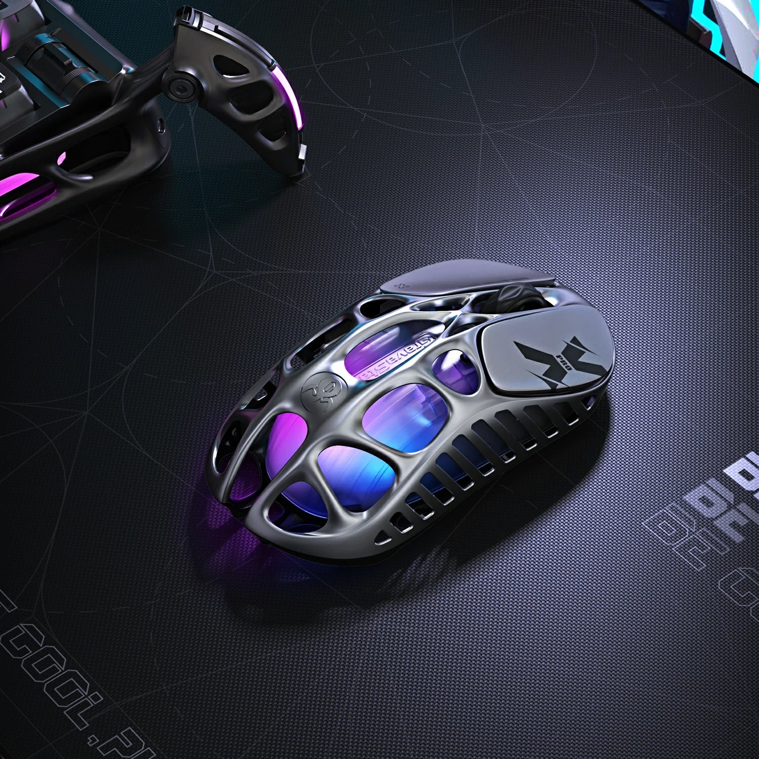 gravastar Mercury X Pro 8K Wireless Gaming Mouse hollow skeleton design durability lightweight for enhanced performance